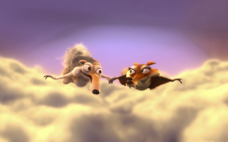 Squirrel and Fox Flying