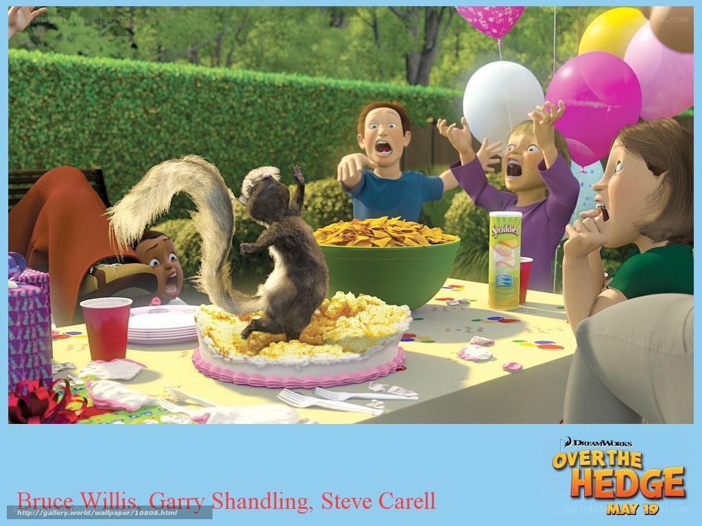 Squirrel at a birthday party