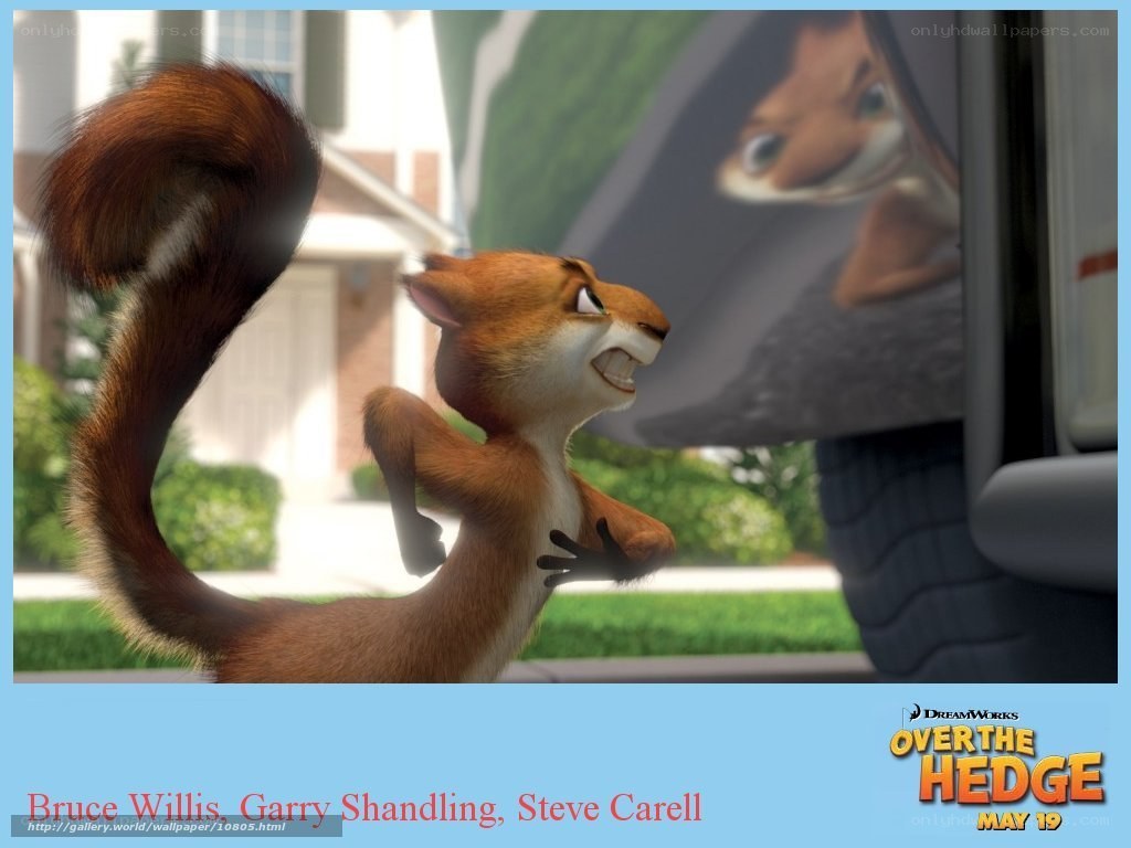 Squirrel character from Over the Hedge