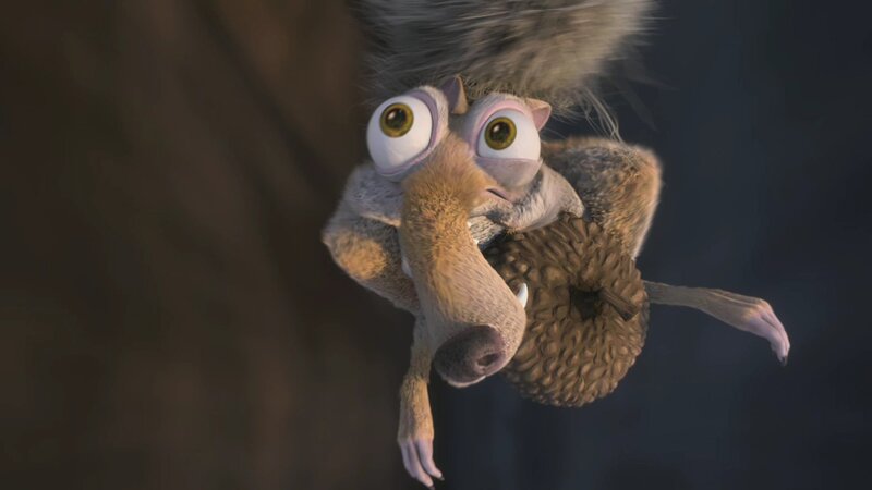 Squirrel Holding Acorn — Brown, Dramatic, 3d Render