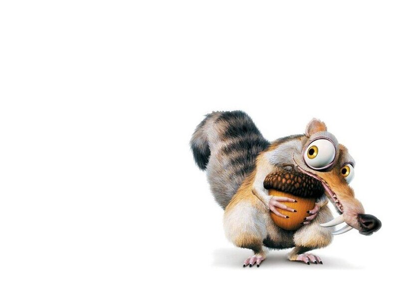 Squirrel Holding Acorn — Brown, Playful, 3d Render, Teeth, Tail