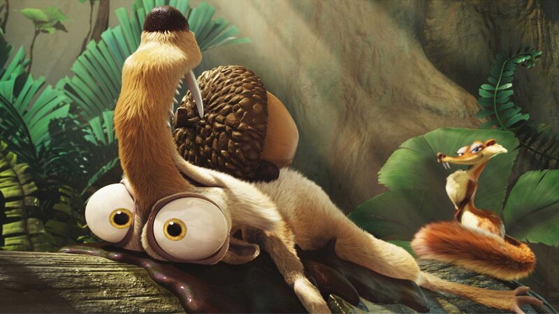 Squirrel Holding Acorn — Green