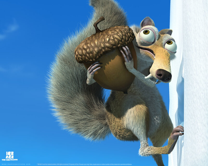 Squirrel Holding Acorn