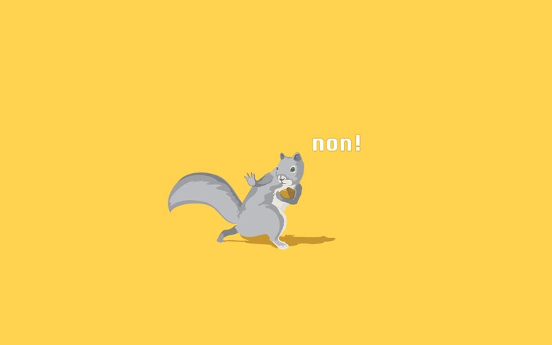 Squirrel Holding Nut — Yellow