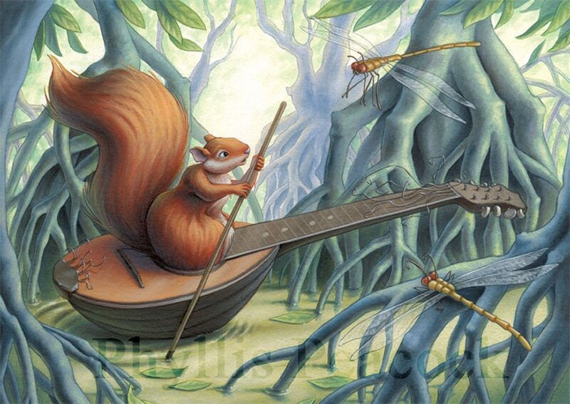 Squirrel in Boat
