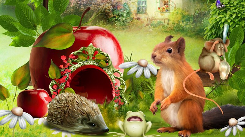 Squirrel in Garden