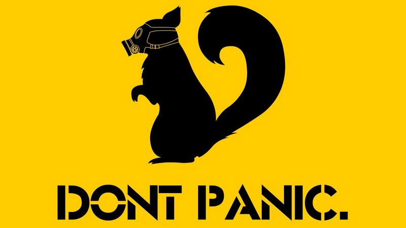 Squirrel in Gas Mask — Vector Art
