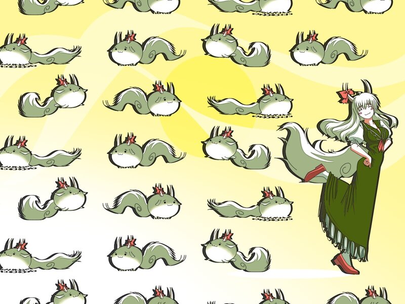 Squirrel-like creature pattern