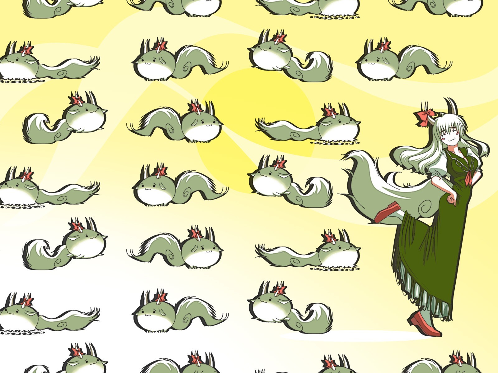 Squirrel-like creature pattern