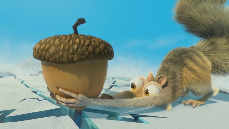 Squirrel reaches for acorn