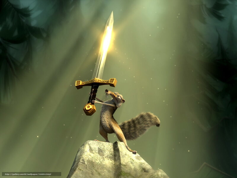 Squirrel with a sword
