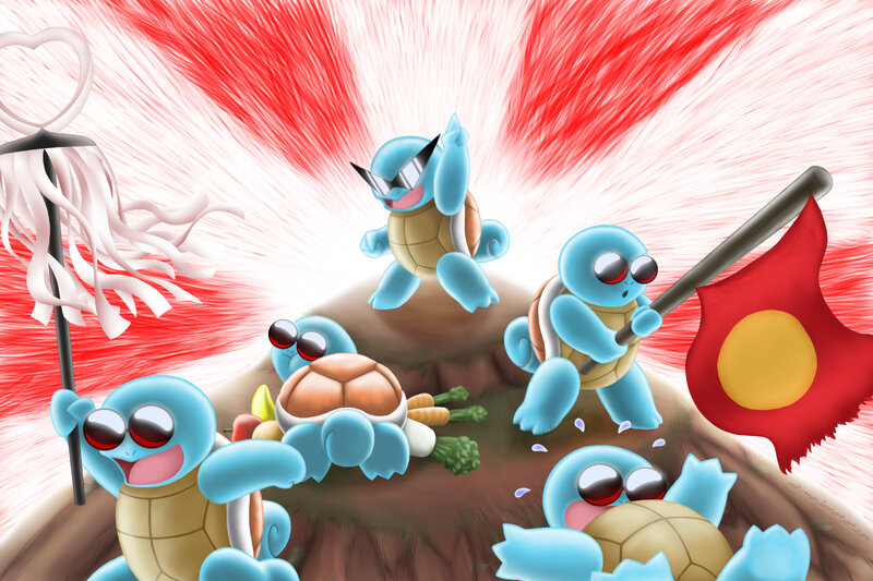Squirtle army charging