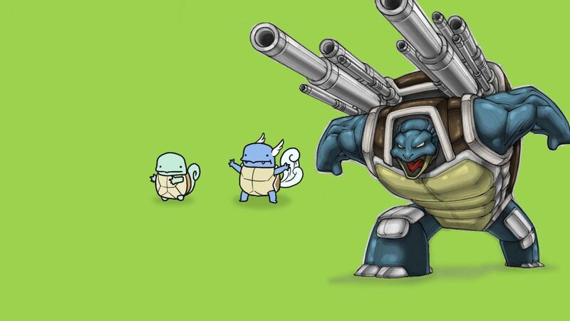 Squirtle evolution with weapons