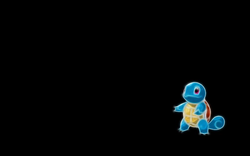 Squirtle Glowing Blue