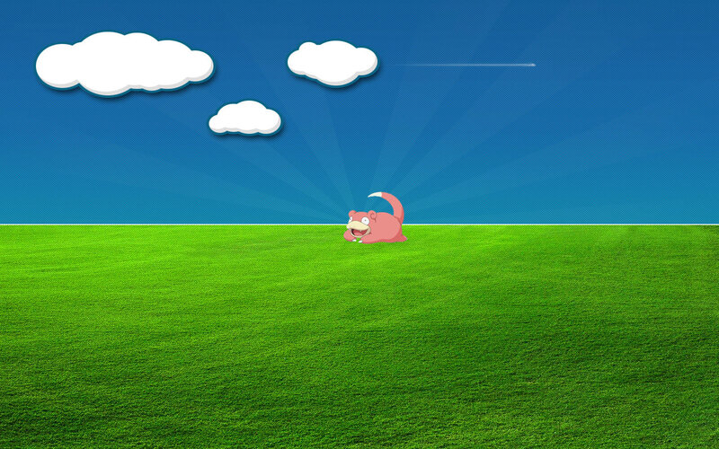 Squirtle on a grassy field