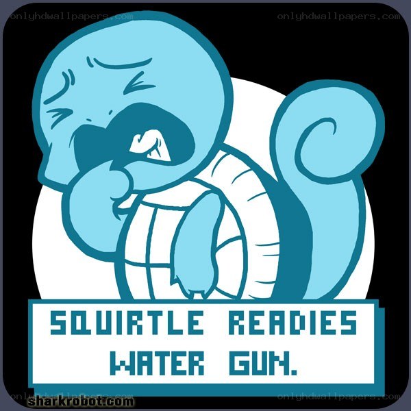 Squirtle readying Water Gun
