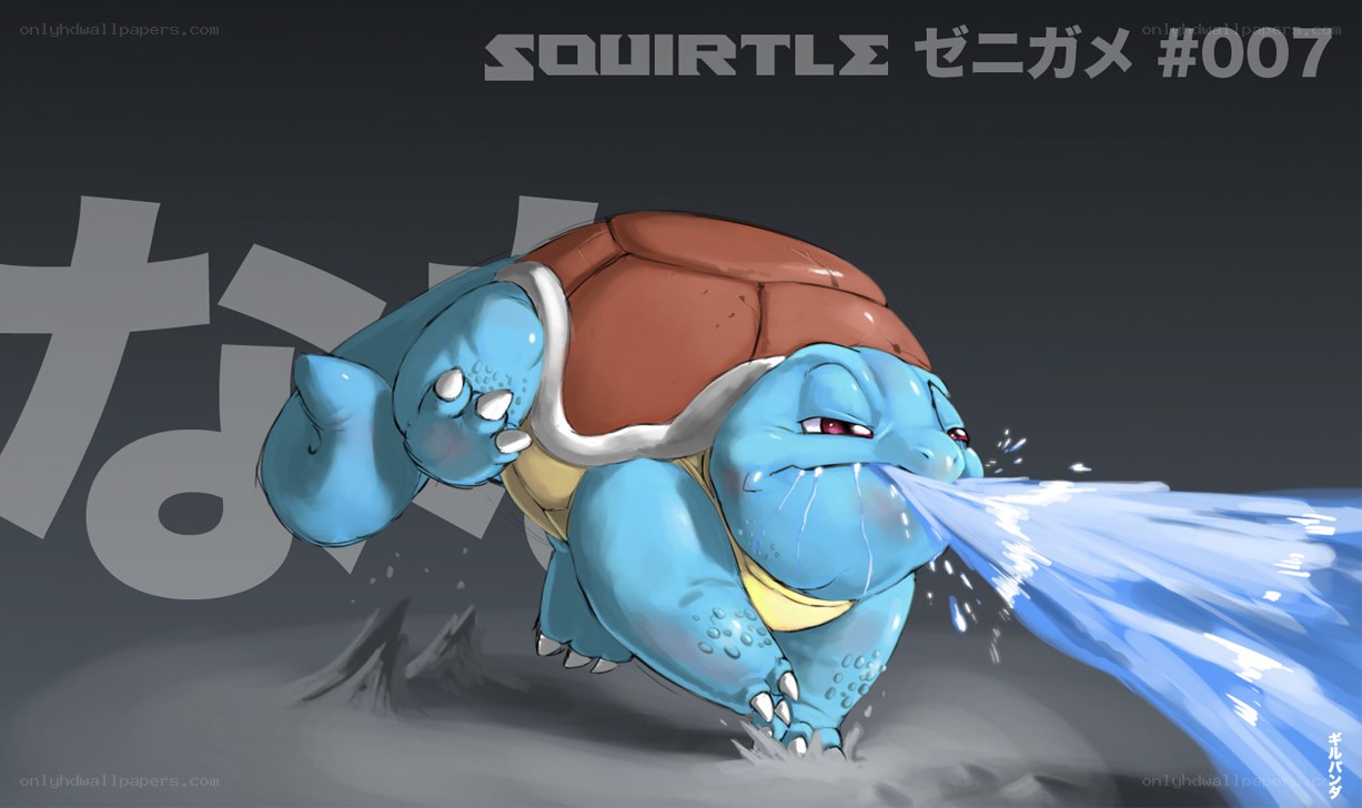 Squirtle using Water Gun