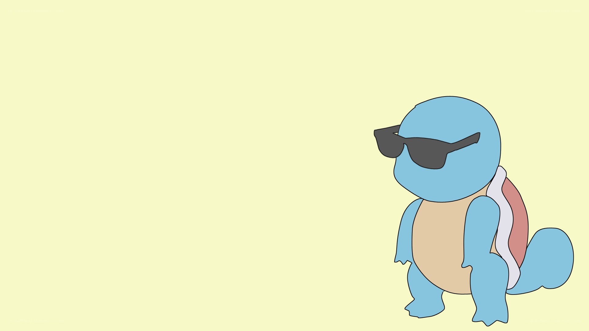 Squirtle wearing sunglasses