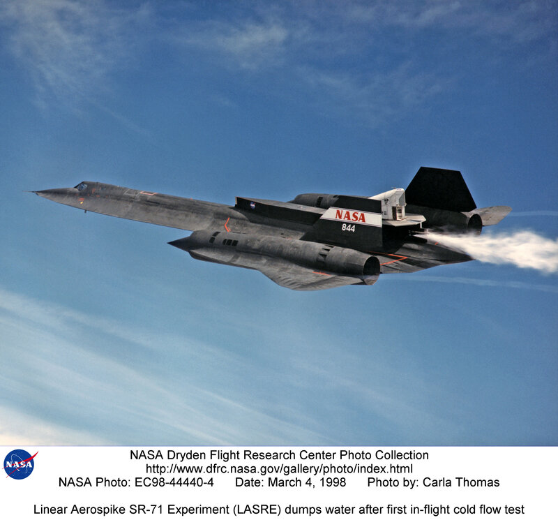 SR-71 aircraft in flight