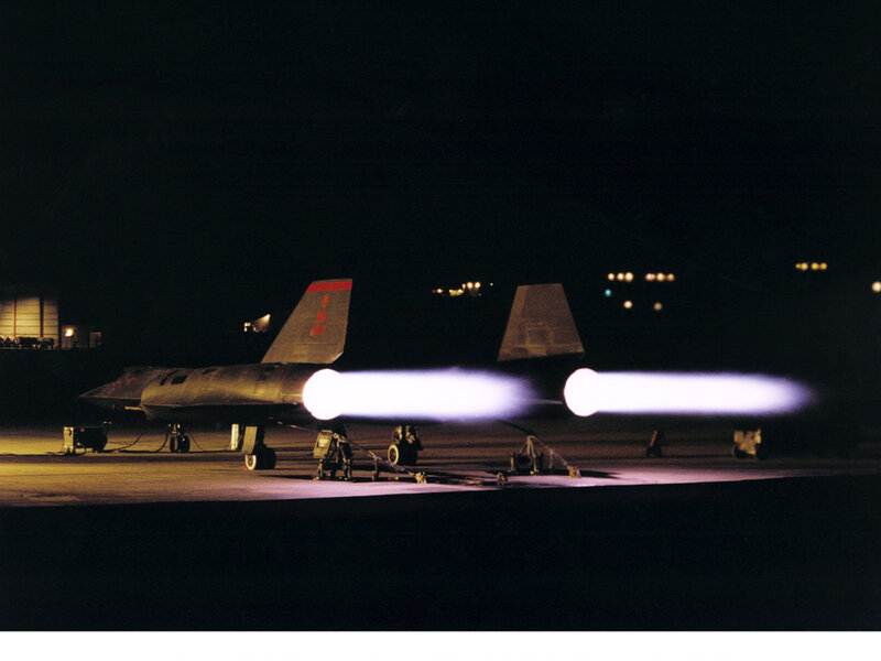 SR-71 Blackbird Aircraft — Black