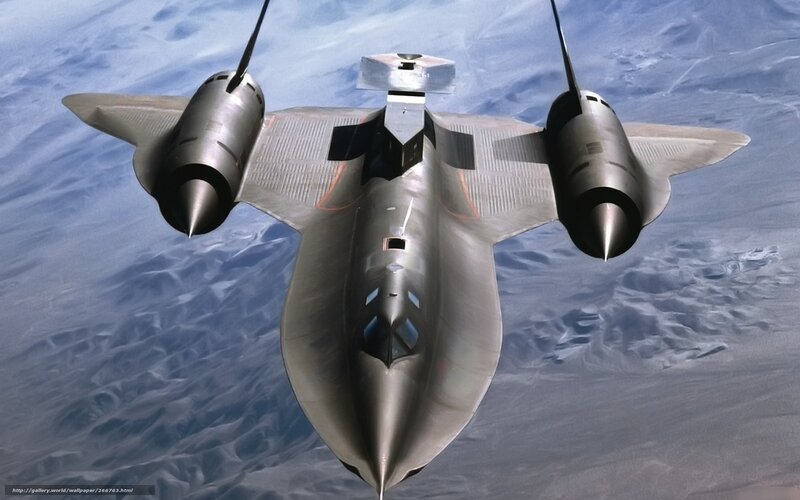 SR-71 Blackbird Aircraft — Gray, Dramatic, Photograph