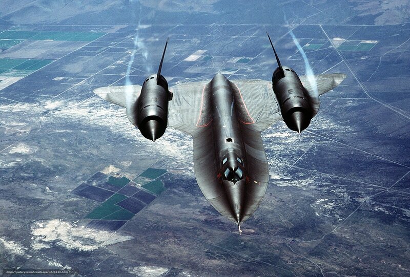 SR-71 Blackbird Aircraft — Gray, Dramatic