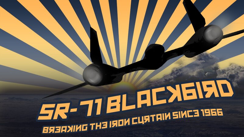 SR-71 Blackbird Aircraft — Yellow