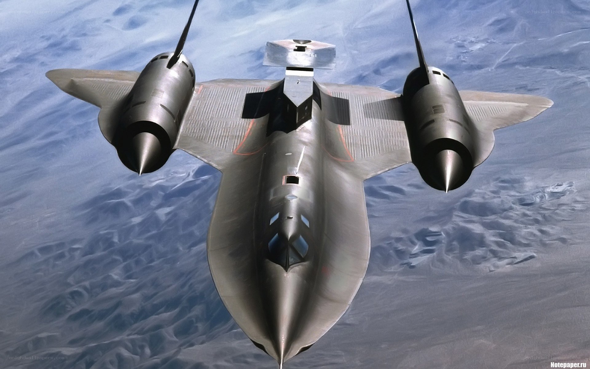 SR-71 Blackbird in flight