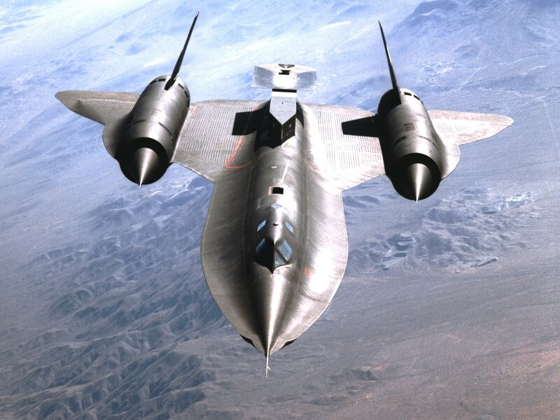SR-71 Blackbird in flight