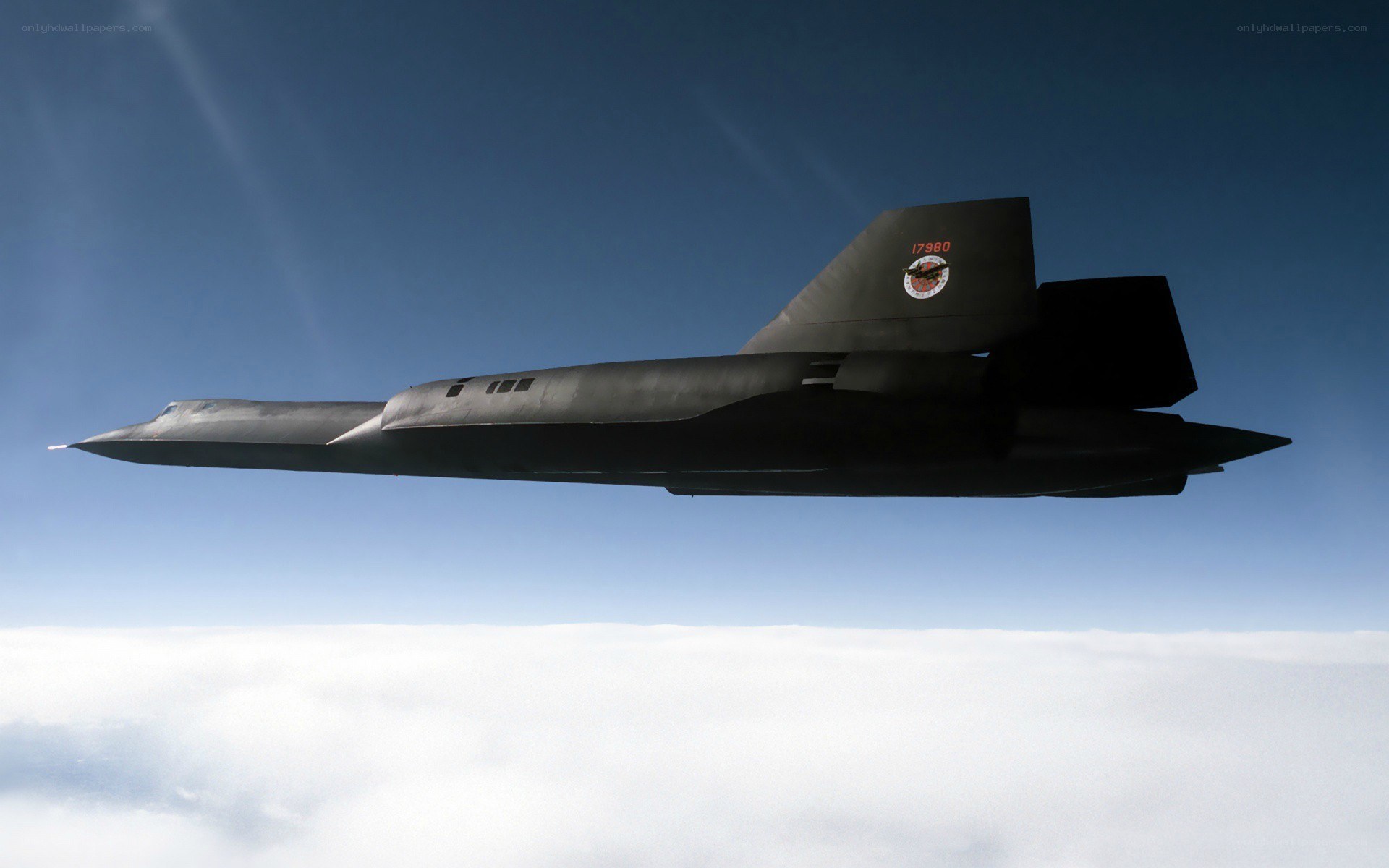SR-71 Blackbird in flight