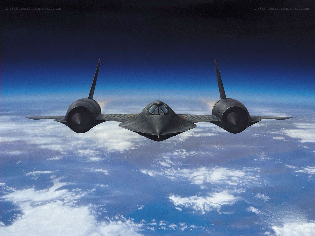 SR-71 Blackbird in flight