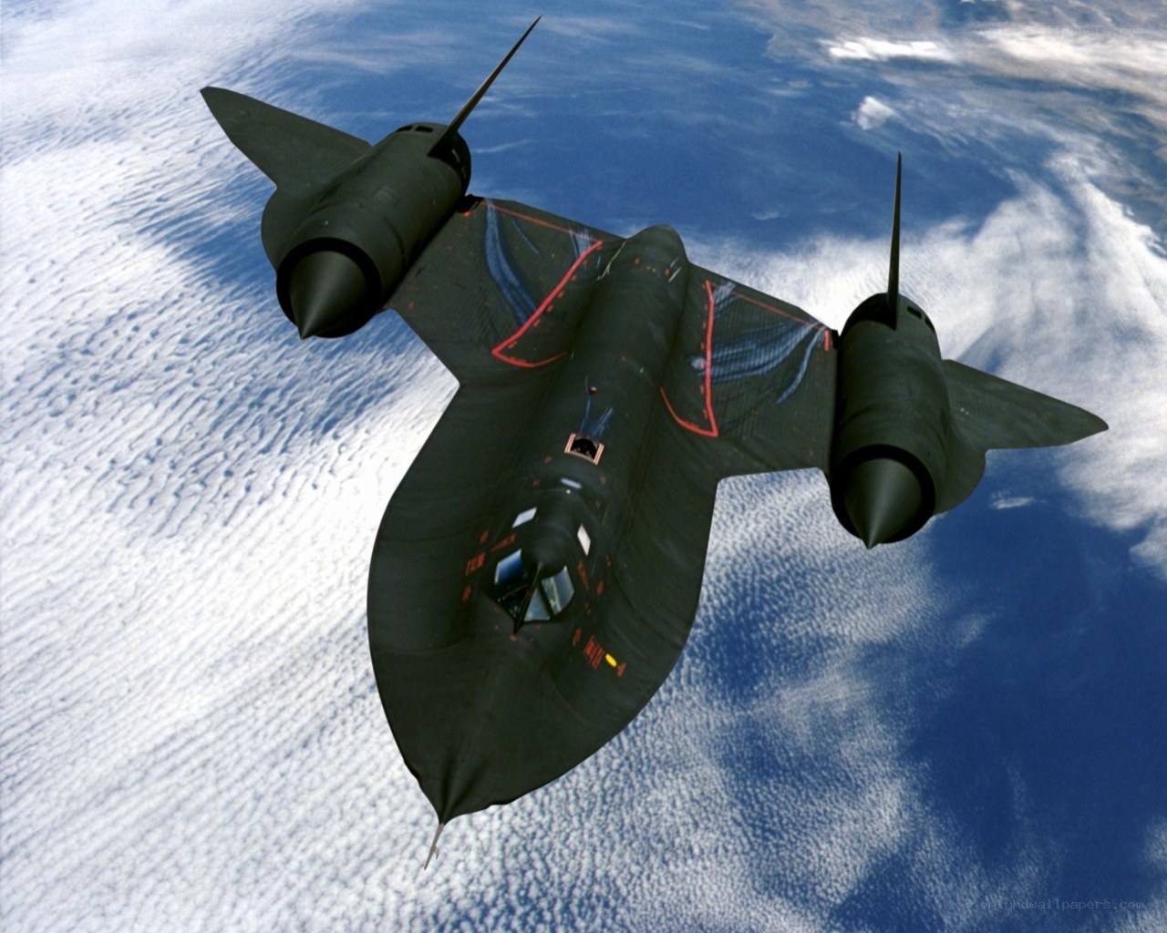 SR-71 Blackbird in flight