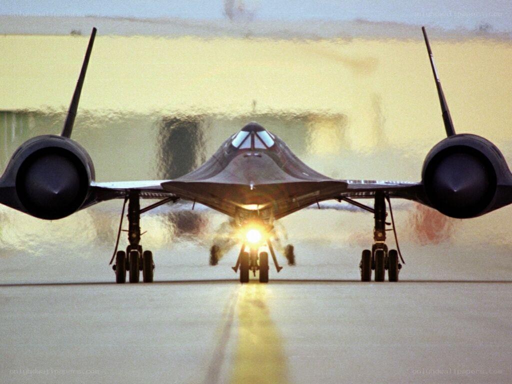 SR-71 Blackbird on the runway