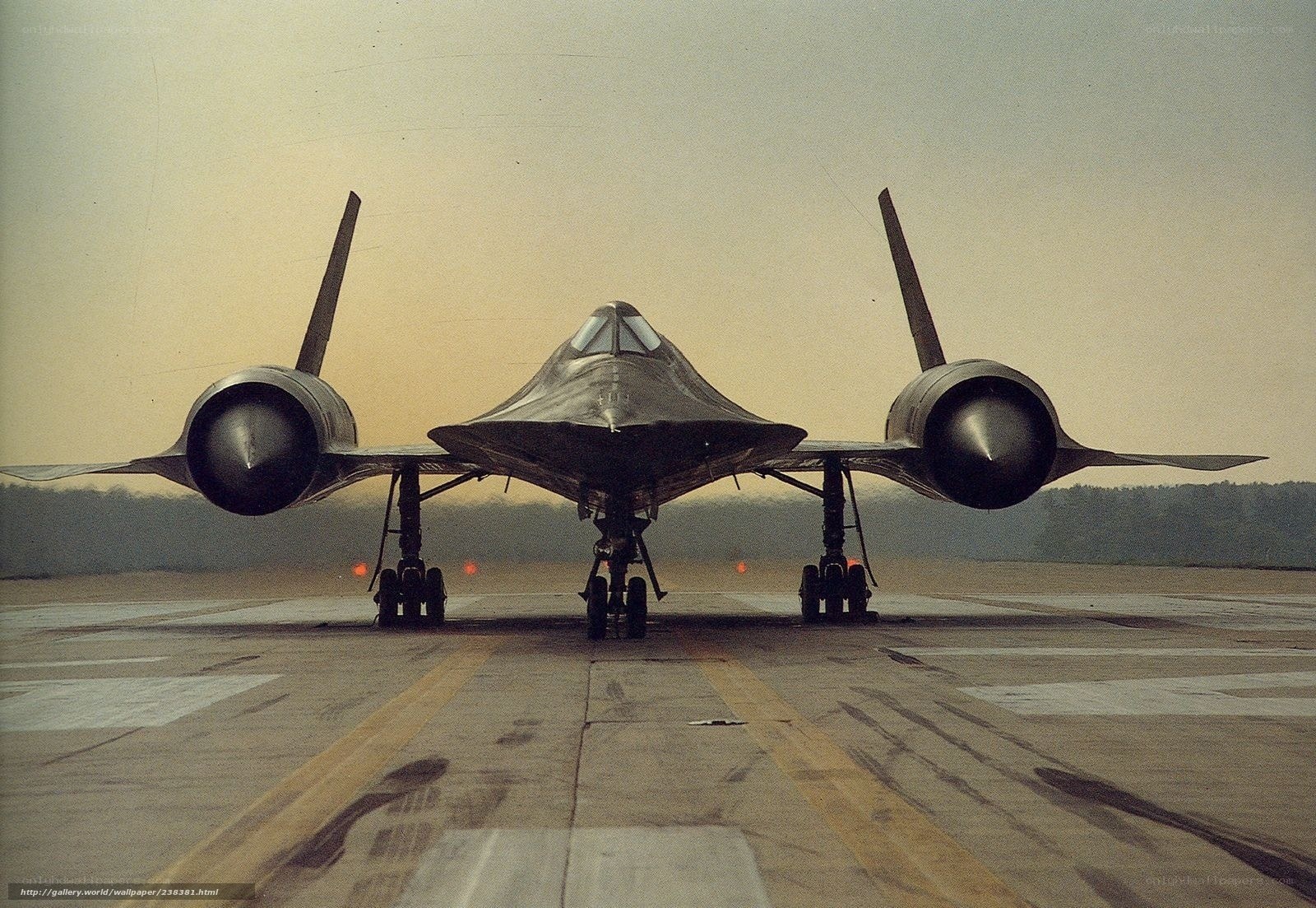 SR-71 Blackbird on the runway