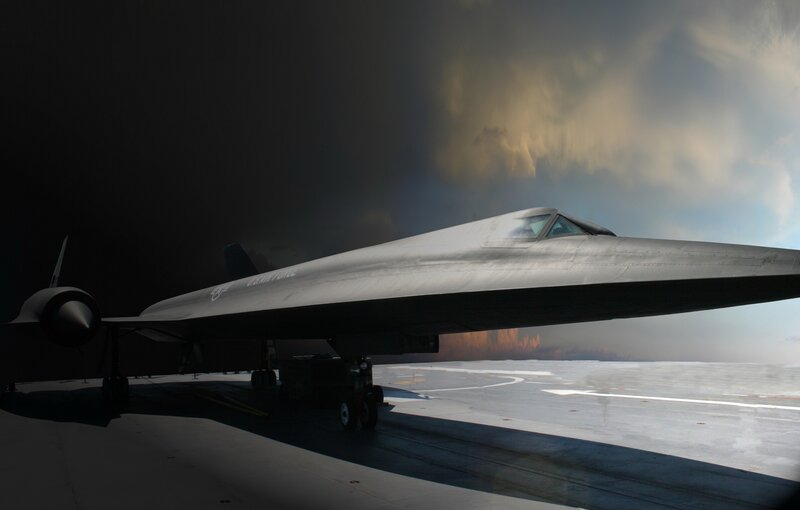 SR-71 Blackbird on the tarmac