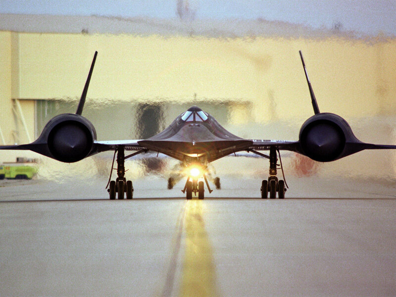 SR-71 Blackbird on the tarmac