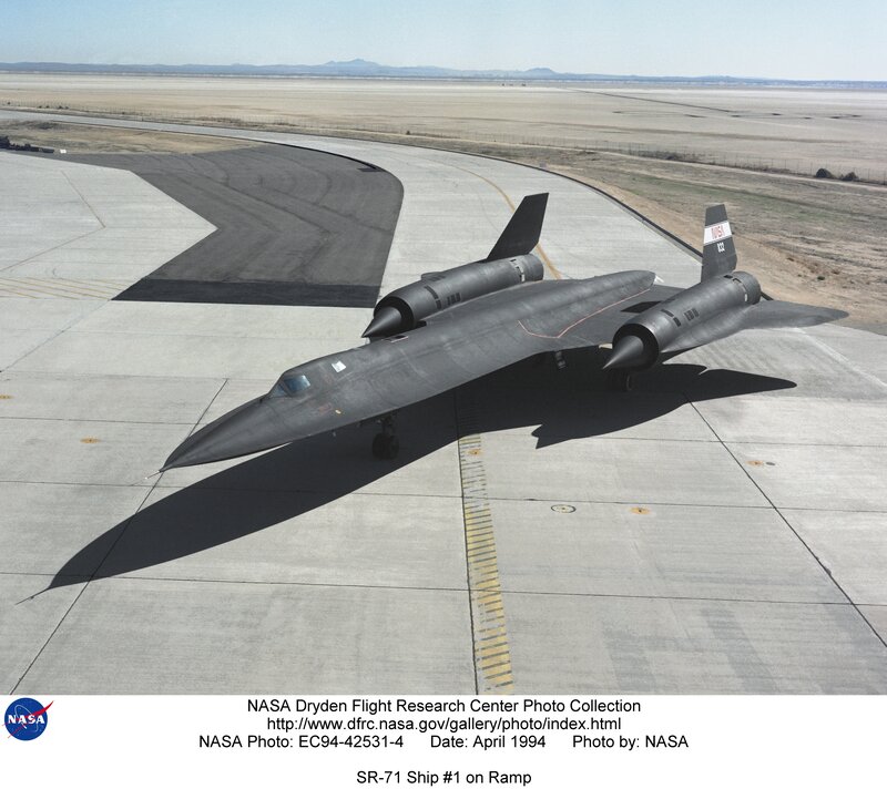 SR-71 on runway