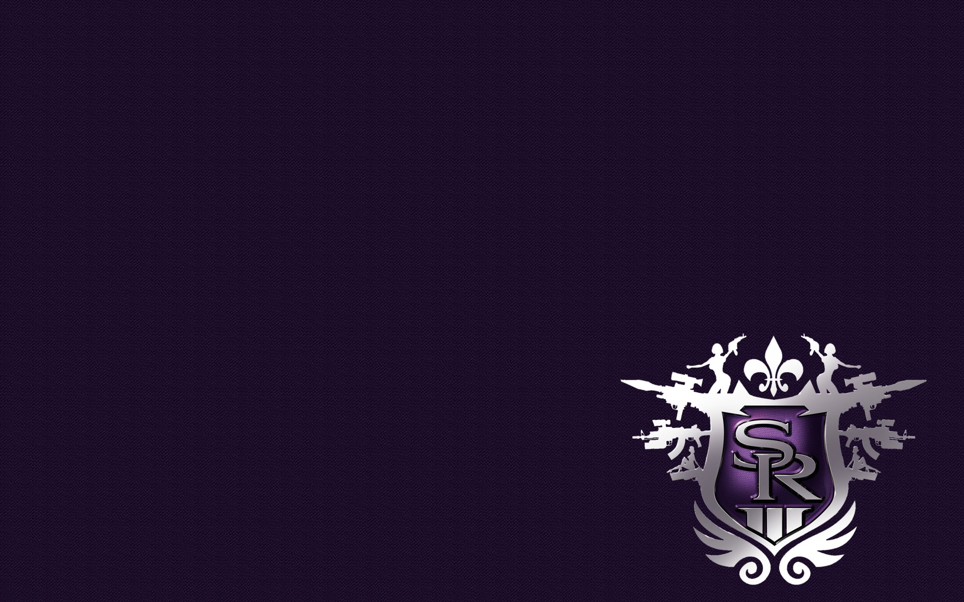 SR3 logo on purple background