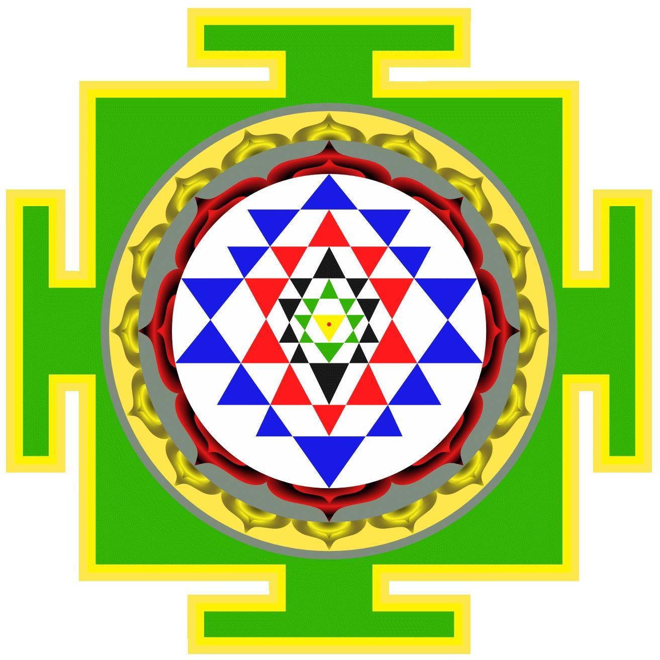 Sri Yantra sacred geometry