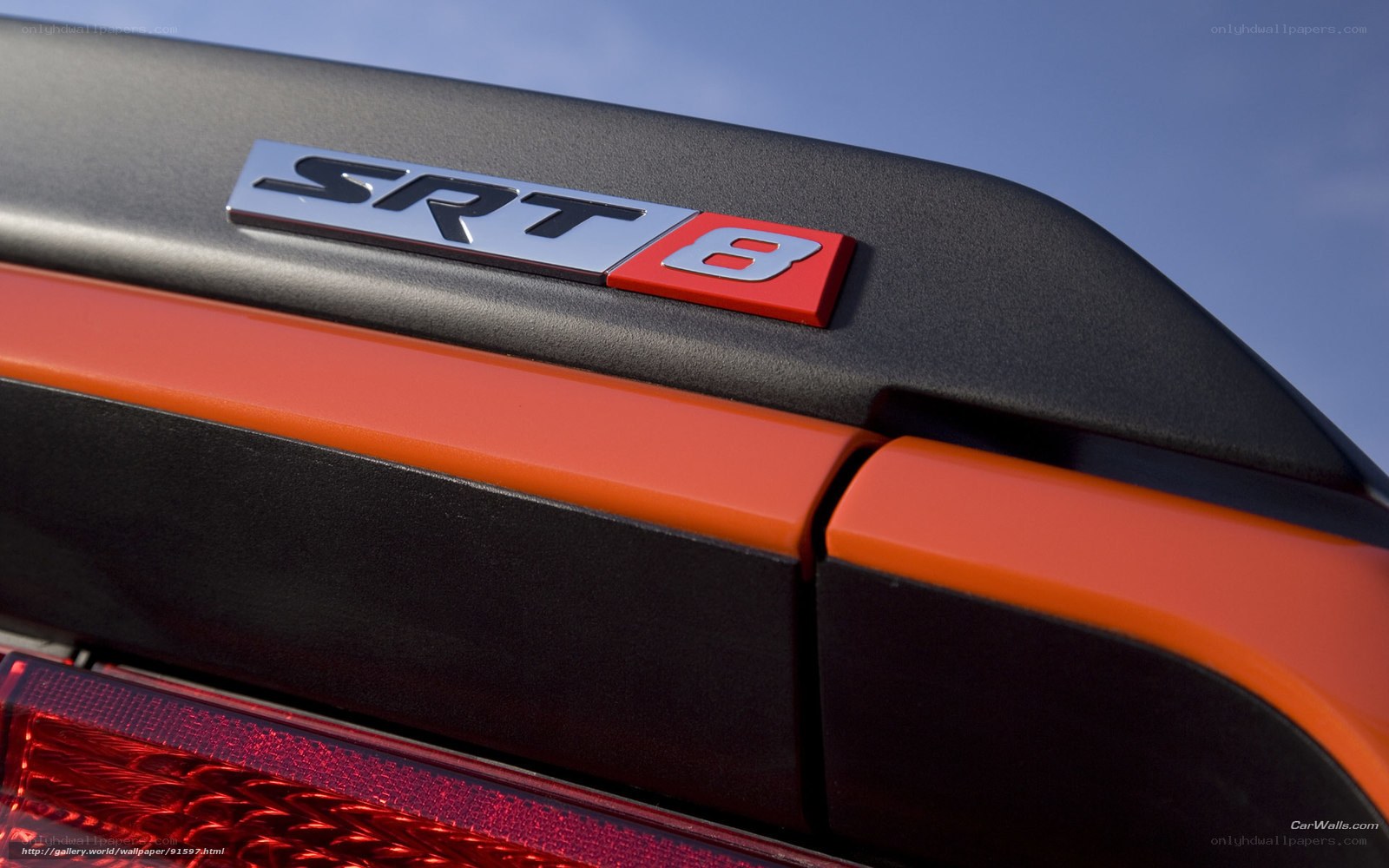 SRT 8 badge on car