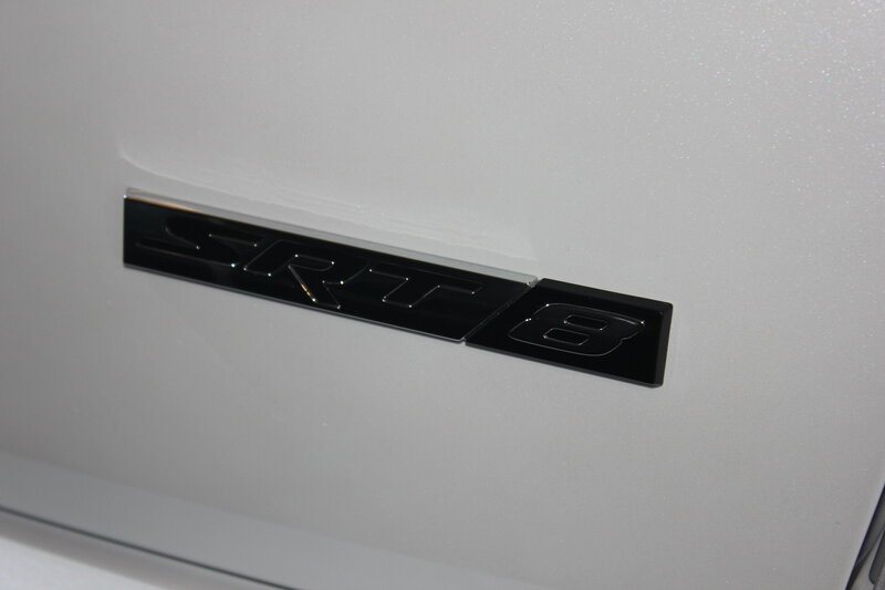 SRT8 Badge on Car
