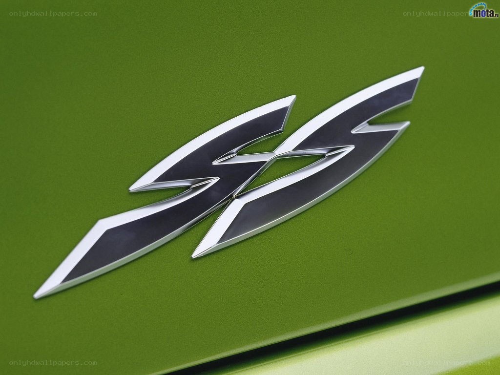 SS emblem on green car