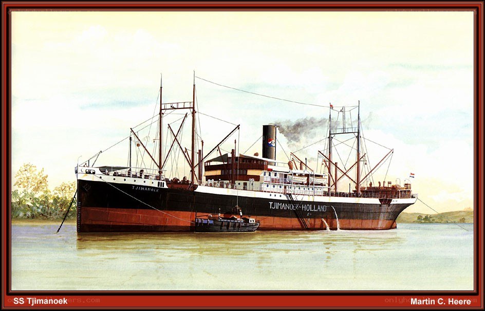 SS Tjimanoek ship illustration