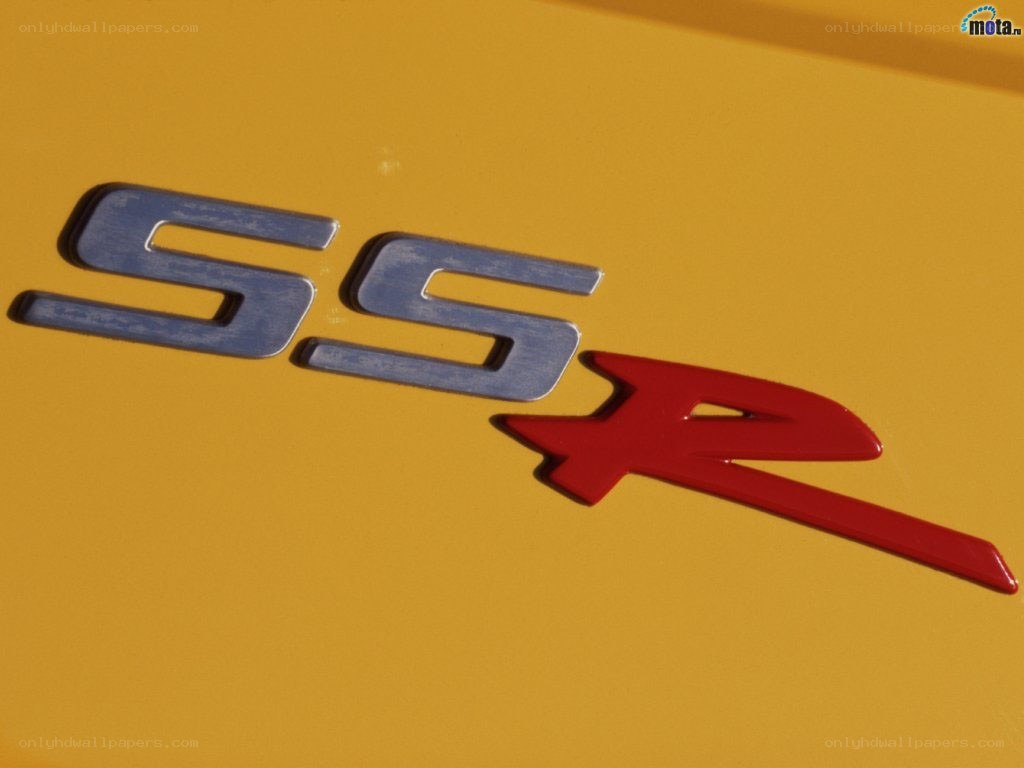 SSR emblem on yellow car