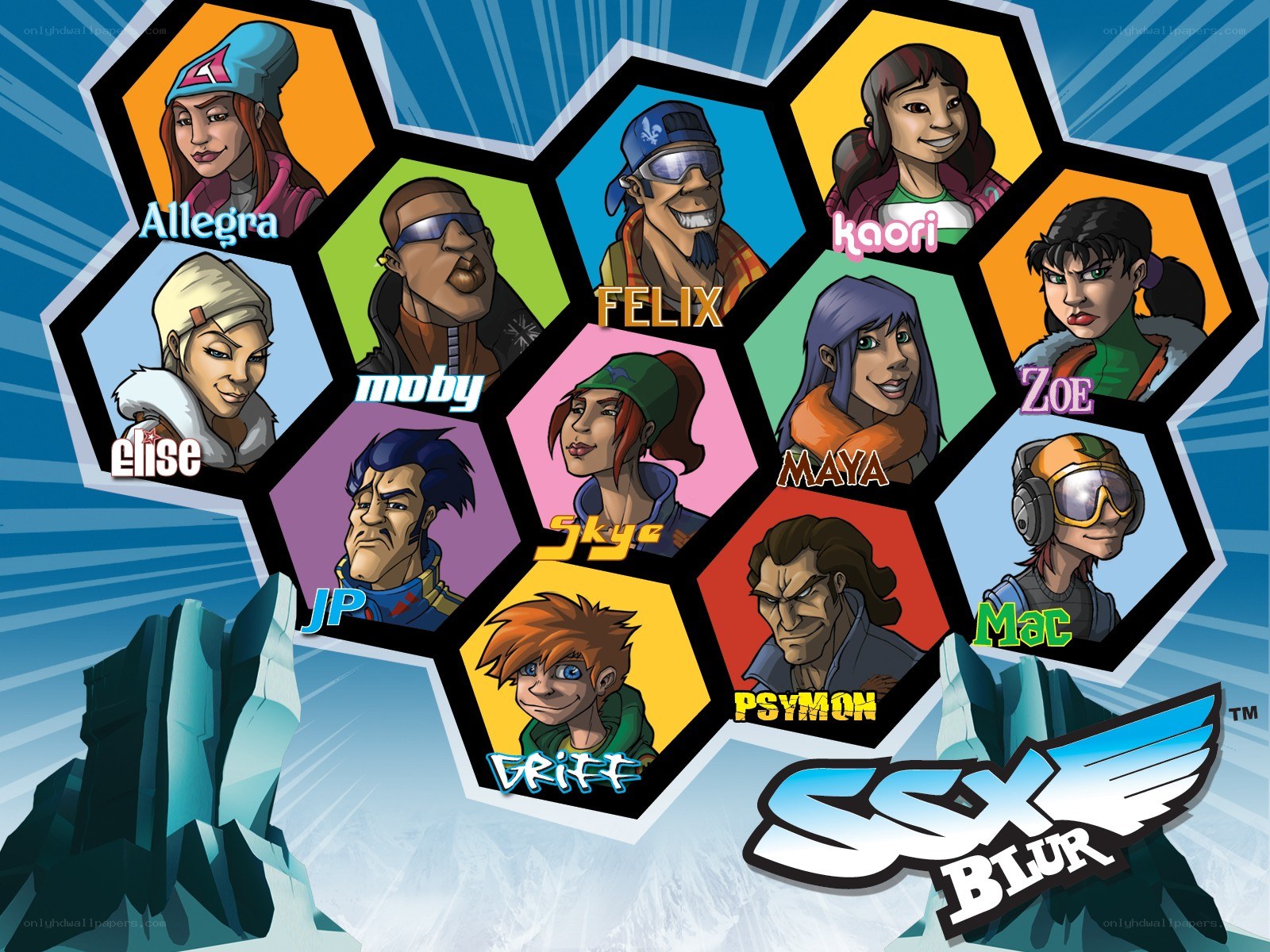 SSX Blur character lineup