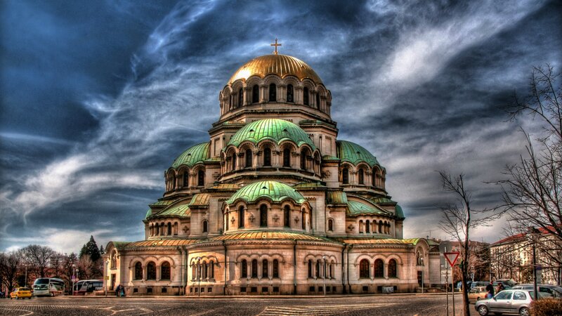 St. Alexander Nevsky Cathedral — Blue, Dramatic, Winter