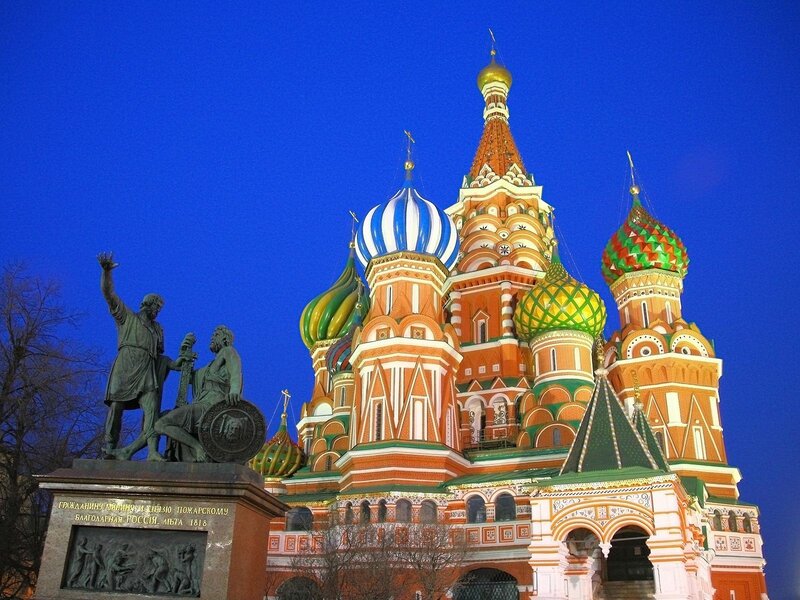 St. Basil's Cathedral at dusk