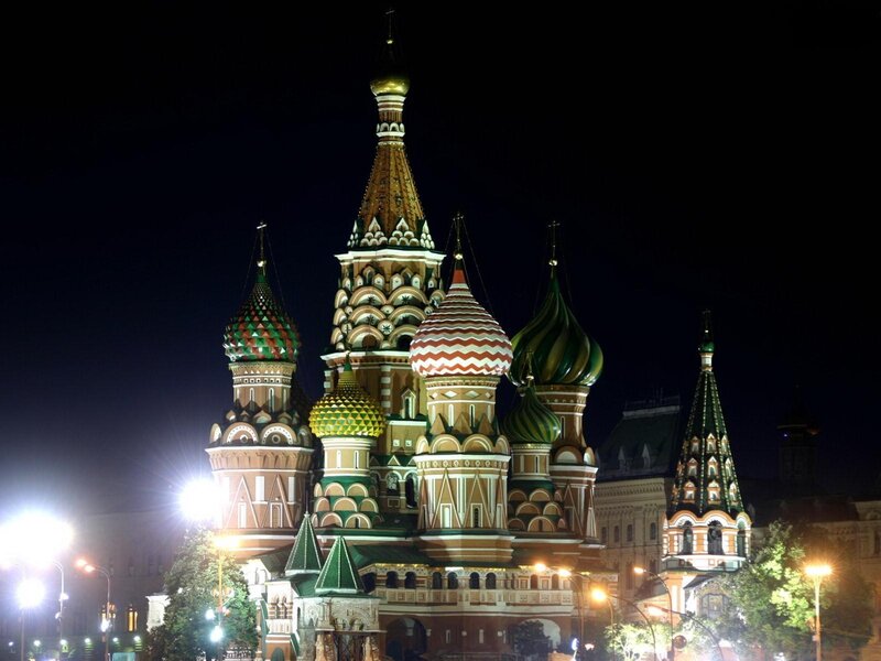St. Basil's Cathedral at night