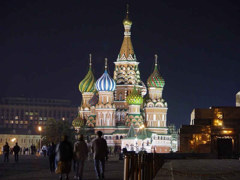 St. Basil's Cathedral at night