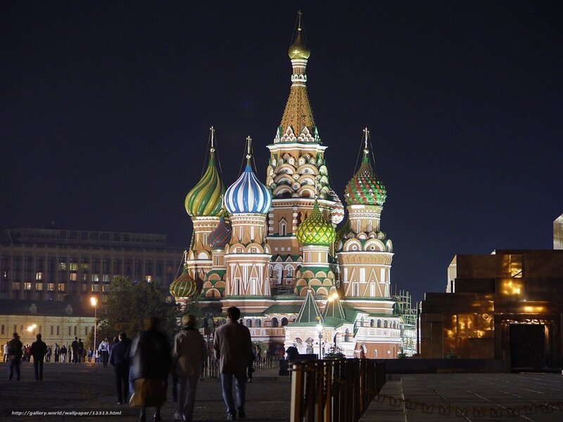 St. Basil's Cathedral at night
